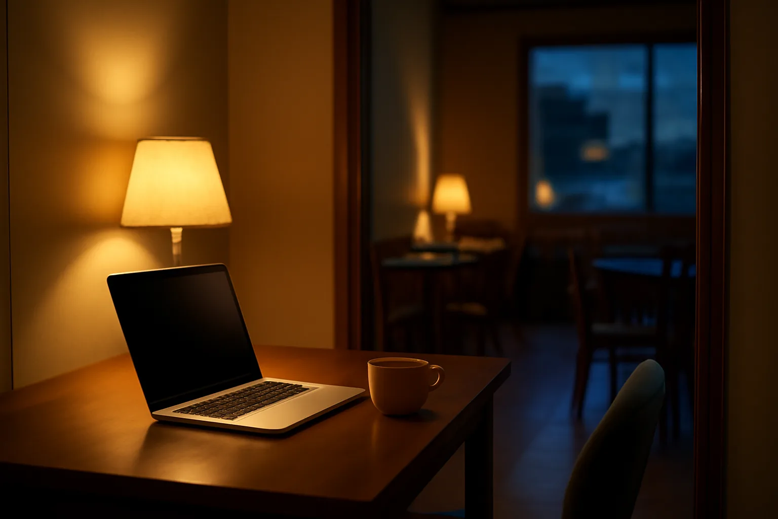 Restaurant office desk scene representing liquor license attorney planning before opening