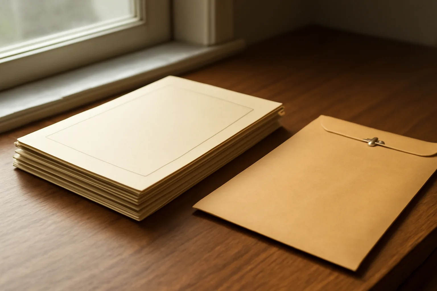 Blank application folders on a desk representing the Florida liquor license lottery process
