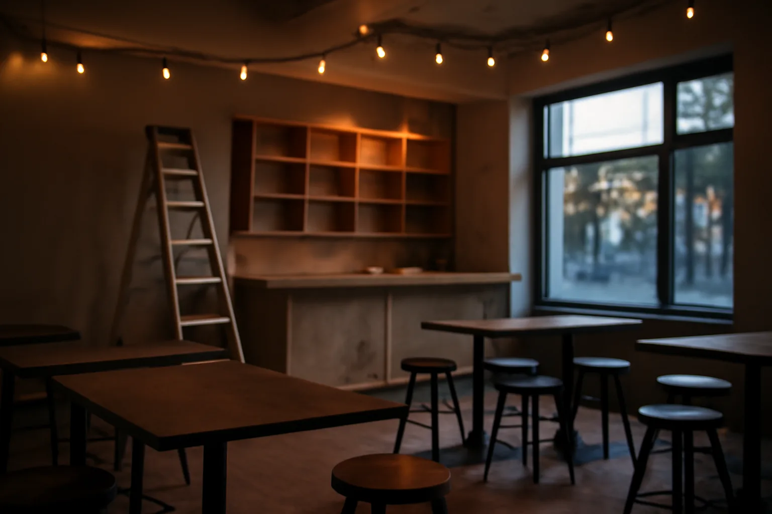 Restaurant bar area under renovation while owner prepares Indiana liquor license application